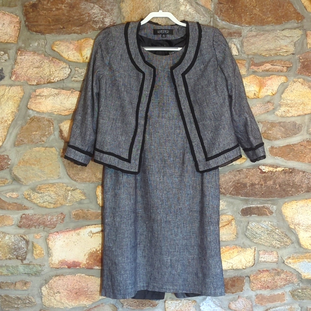 Kasper linen blend dress suit